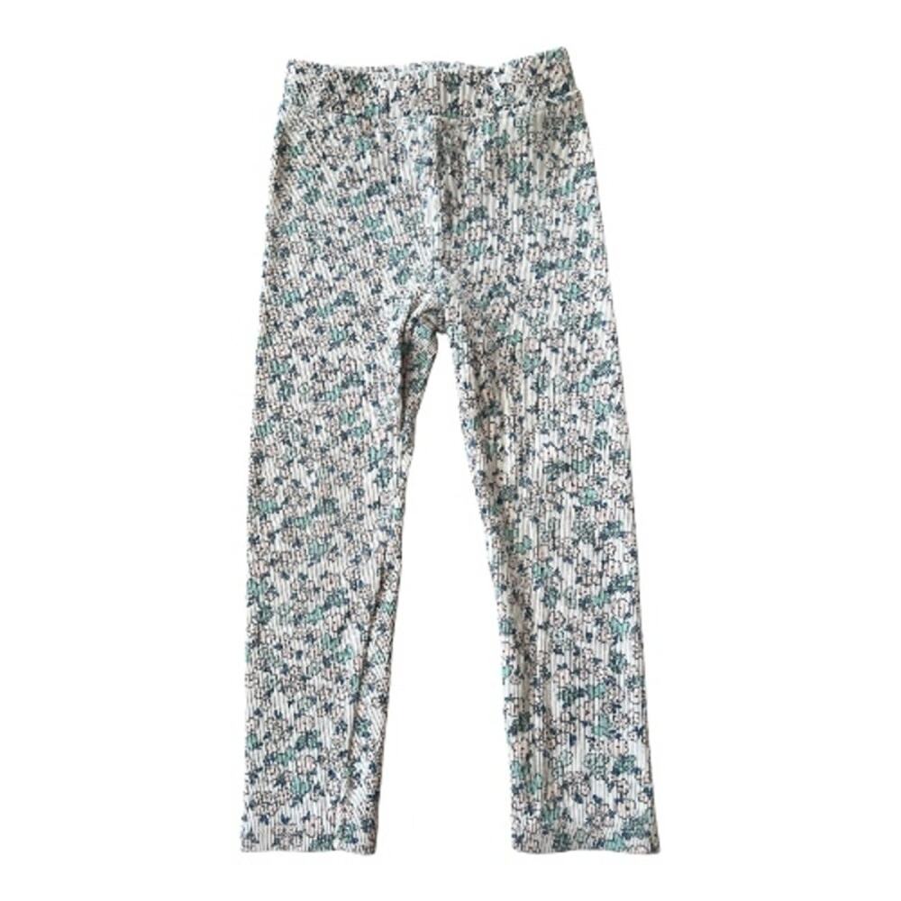 Zara Ribbed Floral Leggings Size 3 Years